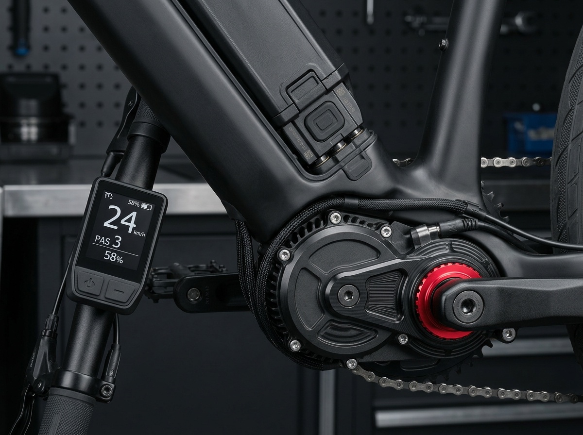 VELO 미드드라이브 모터·배터리·디스플레이 디테일