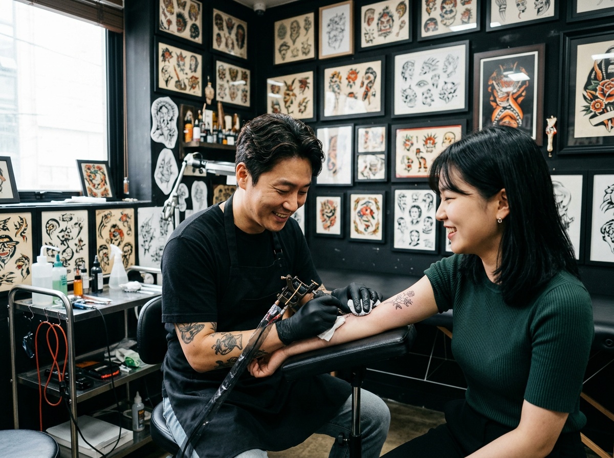 수묵 스튜디오의 위생 관리와 시술 준비