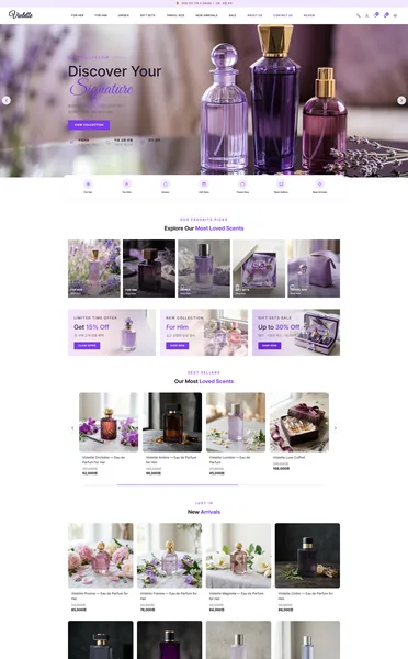 쇼핑몰 디자인 - Violetta 향수·뷰티